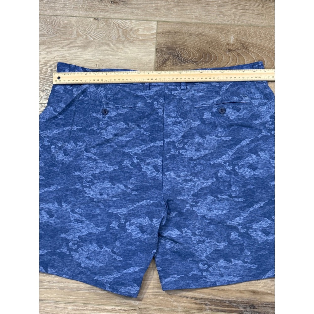 Vineyard Vines Performance Golf Shorts Mens 40 Blue Camo Stretch Nylon Spandex - Picture 5 of 6